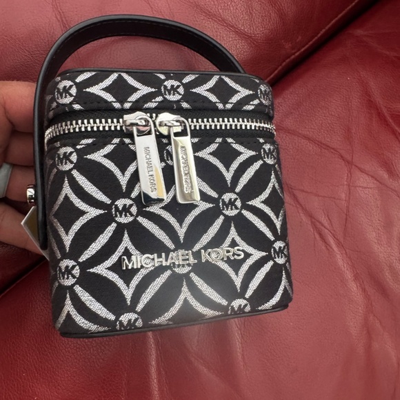 Michael kors Small Mini Hand Bag Silver Black - Picture 2 of 5